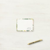 シックボホ赤面グリーントロピカルパーム離れビーチ ポストイット (デスク上)