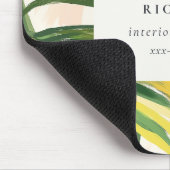 シックボホ赤面グリーントロピカルパーム離れビーチ マウスパッド (コーナー)