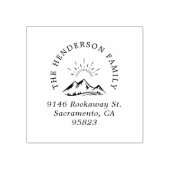 シックマウンテンズランドスケープファミリー差出人住所 ラバースタンプ (インプリント)