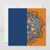 シックマカラフルダラ結婚式招待状 招待状 (裏面)