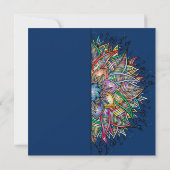 シックマカラフルダラ結婚式招待状 招待状 (裏面)