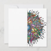 シックマカラフルダラ結婚式招待状 招待状 (裏面)