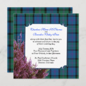 シックマクトマスタータンチェックプレイドヘ結婚ザーズ 招待状 (正面/裏面)