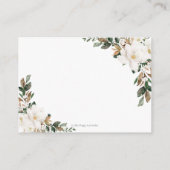 シックマグノリアフローラ結婚グリーナリー詳細 エンクロージャーカード (裏面)