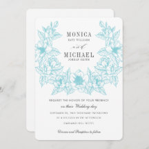 シックマグノリアリース |青淡い色の色 | 結婚s