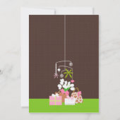 シックマムクリブベビーガールシャワー招待状 招待状 (裏面)