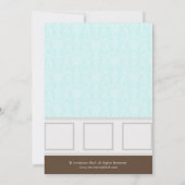 シックマモダンマと贈り物のベビーシャワー招待状 招待状 (裏面)