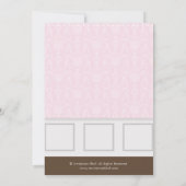 シックマモダンマと贈り物のベビーシャワー招待状 招待状 (裏面)