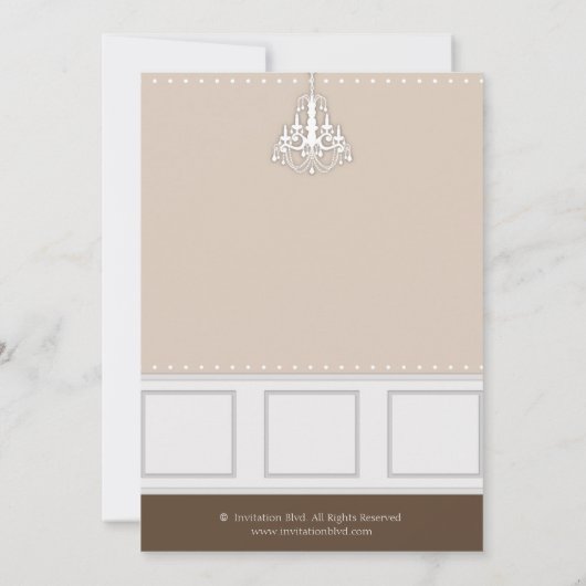 シックマモダンムベコンテンポラリービーシャワー招待状 招待状 (裏面)