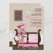 シックマモダンムベコンテンポラリービーシャワー招待状 招待状 (正面/裏面)