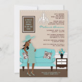 シックマモダンムベビーシャワー招待状 招待状 (正面)