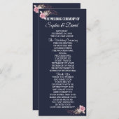 シックマルサラマルーンフローラネイビーブループログラム プログラム (正面/裏面)