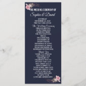 シックマルサラマルーンフローラネイビーブループログラム プログラム (正面)