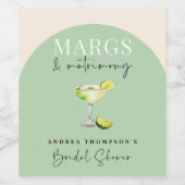 シックマーエレガントグアンドマトリモニーブライダルシャワー ワインラベル (シングルラベル)