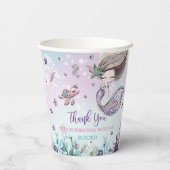 シックマーメイドアンダーザシー誕生日プールパーティー 紙コップ (裏面)