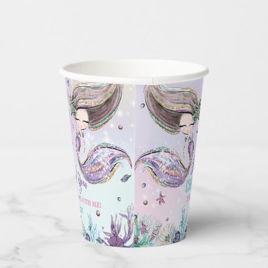 シックマーメイドアンダーザシー誕生日プールパーティー 紙コップ (右)