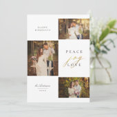 シックミニマリストピースジョイラブタイポグラフィ写真 シーズンカード (スタンド正面)