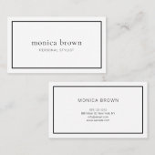 シックミニマリモダンスト 名刺 (正面/裏面)