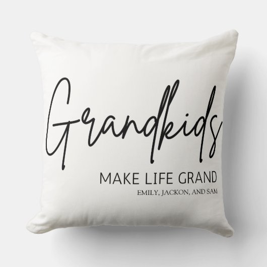 シックミニマルなグランドキッズが人生を壮大にする クッション (正面)