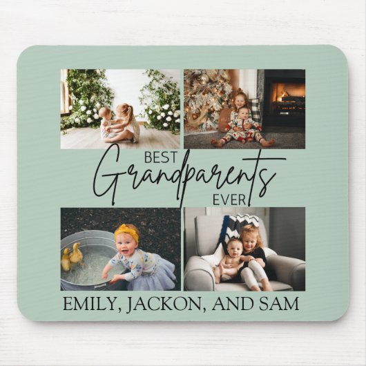 シックミニマルな最高の祖父母の写真 マウスパッド (正面)