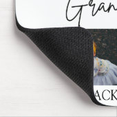 シックミニマルな白最高のい祖父母の写真 マウスパッド (コーナー)