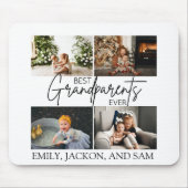 シックミニマルな白最高のい祖父母の写真 マウスパッド (正面)