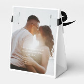 シックミニマルな白黒の写真の好意ボックス フェイバーボックス (裏面サイド)