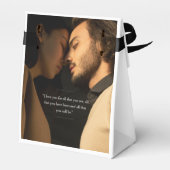 シックミニマルな白黒の写真の好意ボックス フェイバーボックス (裏面サイド)