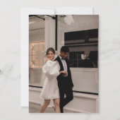 シックミニマルな白黒 招待状 (裏面)