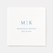 シックミニマルな |の結婚ナプキンス スタンダードカクテルナプキン (正面)