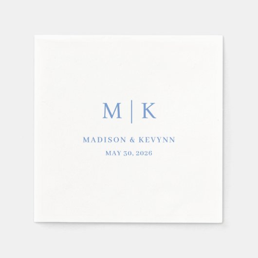 シックミニマルな |の結婚ナプキンス スタンダードカクテルナプキン (正面)