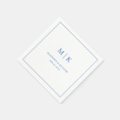 シックミニマルな |の結婚ナプキンス スタンダードカクテルナプキン (角)