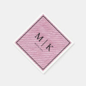 シックミニマルな | ピンクデニム結婚生地 スタンダードカクテルナプキン (角)