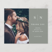 シックミニマルな |写真結婚の予算に感謝 (正面)