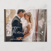 シックミニマルな |書スタイリッシュ道ありがとう ポストカード (正面)