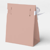 シックミニマルな | Terracotaと白結婚の フェイバーボックス (裏面サイド)