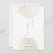 シックミニマルカスタムなフォトサンキュー結婚ズ サンキューカード (裏面)