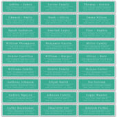 シックミニマルグリ結婚ーンズゲスト住所 シール (正面)