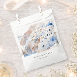 シックミニマルサントリーニギリシャ水の色結婚の フェイバーバッグ