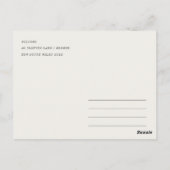 シックミニマルサントリーニギリシャ水彩旅行 ポストカード (裏面)