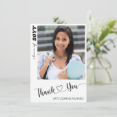 シックミニマルフォトスエレガントクリプトハート サンキューカード (スタンド正面)