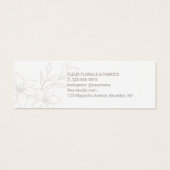 シックミニマルフローラ価格ラベル (裏面)