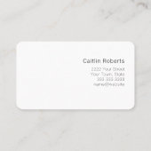 シックミニマルフローラ白黒 名刺 (裏面)