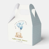 シックミニマルブルービーリー待ちバルーンベイビーシャワー フェイバーボックス (裏面サイド)