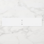 シックミニマルモダンタイポグラフィ写真結婚の ペットボトルラベル (シングルラベル)