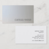 シックミニマルライトグレー 名刺 (正面/裏面)