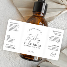 シックミニマルロゴ血清2OZスポイトポンプボトル