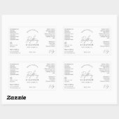 シックミニマルロゴ血清4オズスキンケアボトルラベル 長方形シール (シート)