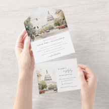 シックミニマルワシントンDC、米国ウォーター結婚カラー