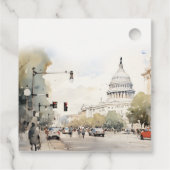 シックミニマルワシントンDC、米国ウォーター結婚カラー フェイバータグ (裏面)